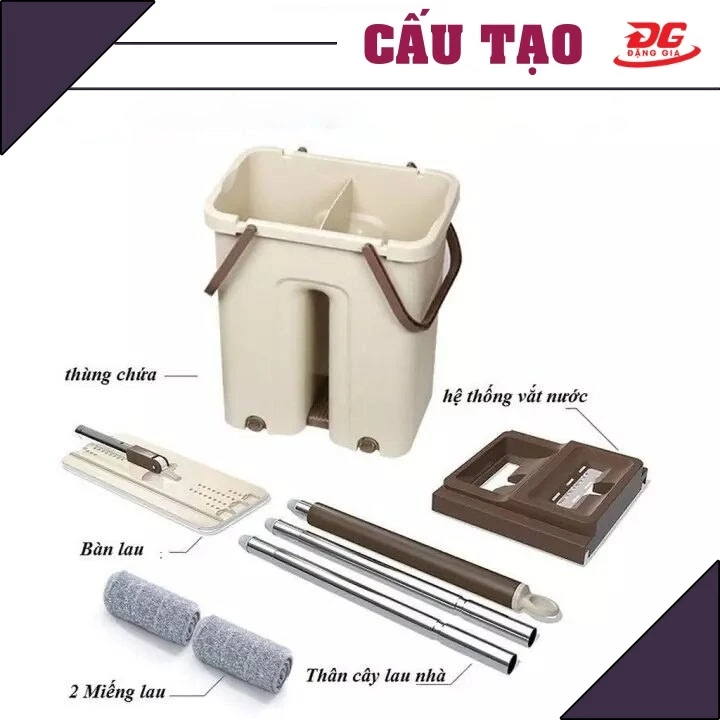 cấu tạo cây lau nhà tự vắt