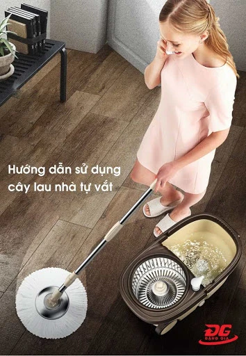hướng dẫn cách sử dụng cây lau nhà tự vắt