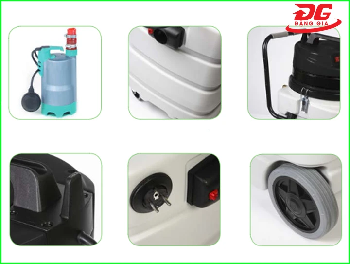 Các bộ phận cấu thành máy đều được làm từ vật liệu bền bỉ