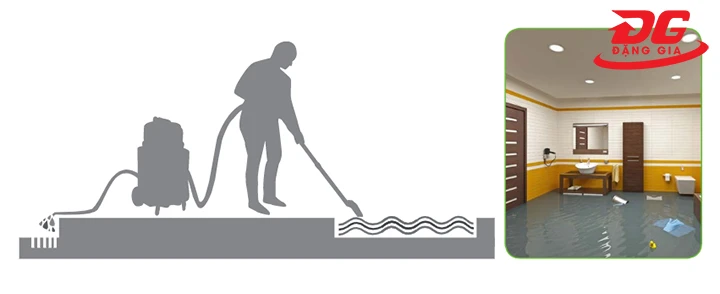 Máy có khả năng hút bụi, hút nước tốt