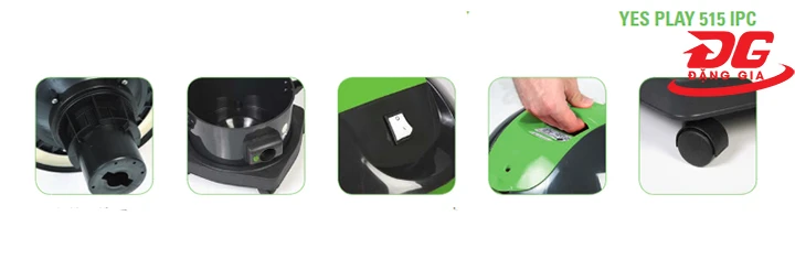 Các bộ phận của thiết bị đều được làm từ vật liệu bền bỉ