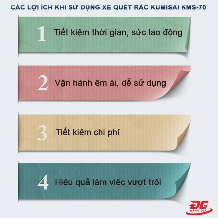 lợi ích khi sử dụng xe quét rác kumisai kms 70