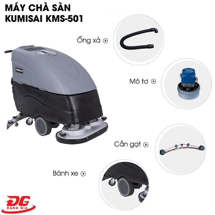 các bộ phận của Kumisai KMS 51 được thiết kế chắc chắn