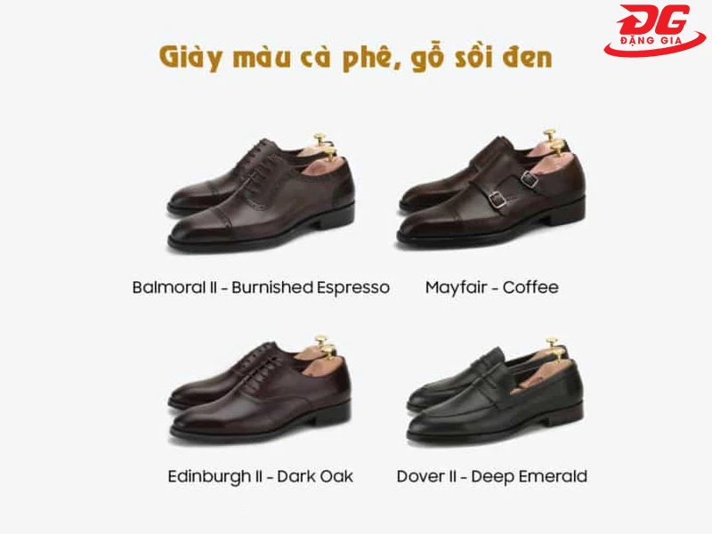 Chọn xi đánh giày cho giày màu cà phê hoặc gỗ sồi đen