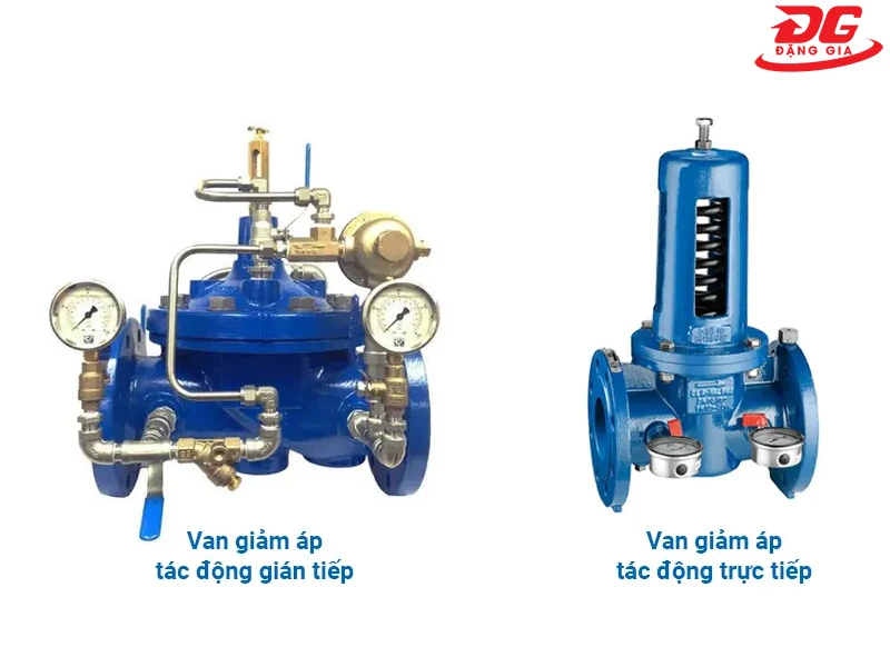 Van điều áp gián tiếp và trực tiếp
