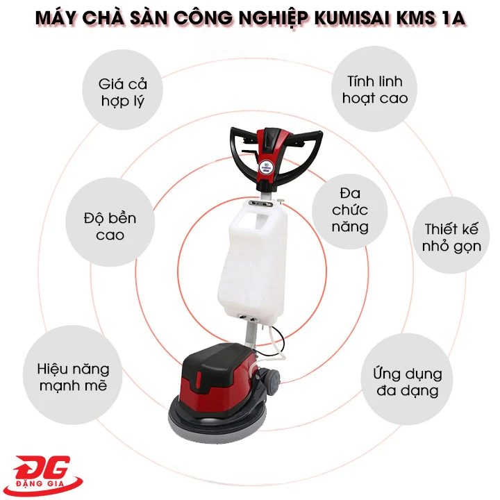 ưu điểm của máy chà sàn kumisai kms1A