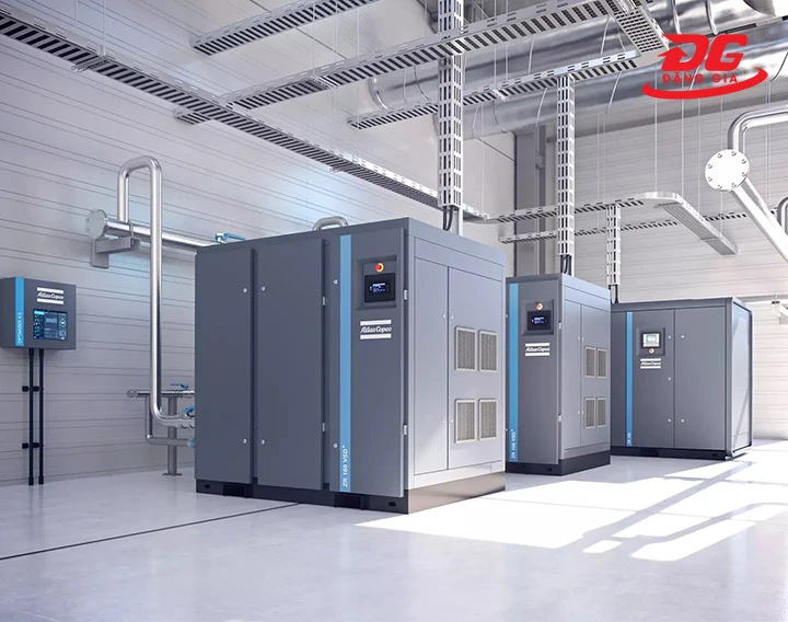 Máy nén khí trục vít không dầu Atlas Copco ZR 160 VSD (Có biến tần)