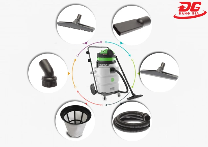 phụ kiện đi kèm máy hút bụi khô ướt IPC GC3/107W&D
