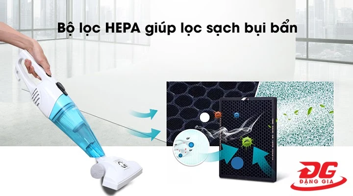 các model hút bụi midea sử dụng bộ lọc HEPA