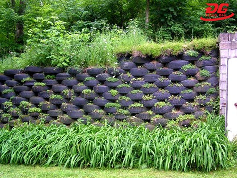 Hàng rào lốp xe độc đáo