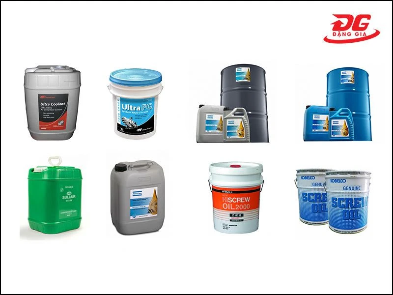 Các loại dầu dùng cho máy nén khí piston, trục vít phổ biến trên thị trường
