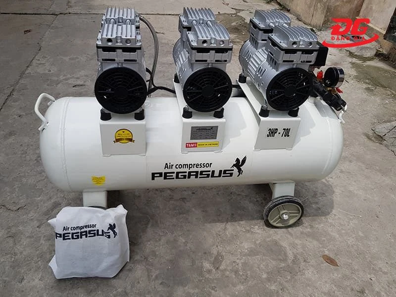 Máy nén khí Pegasus 70L 3HP loại không dầu