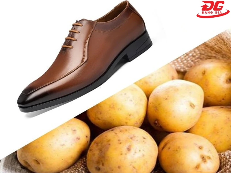 Cách tẩy mốc giày da lộn bằng khoai tây