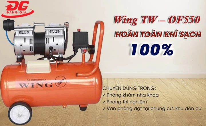 Ứng dụng của máy mén khí Wing TW-OF550