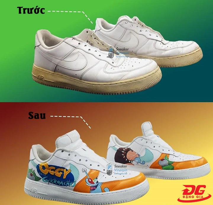 sơn lại giày da trắng