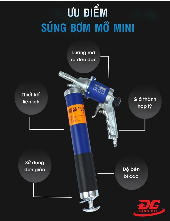 Máy bơm mỡ bò mini sở hữu nhiều ưu điểm nổi bật