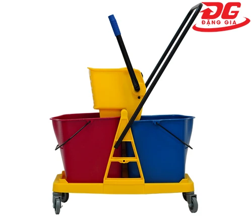 Xe vắt móp đôi 46 lít khung inox 3