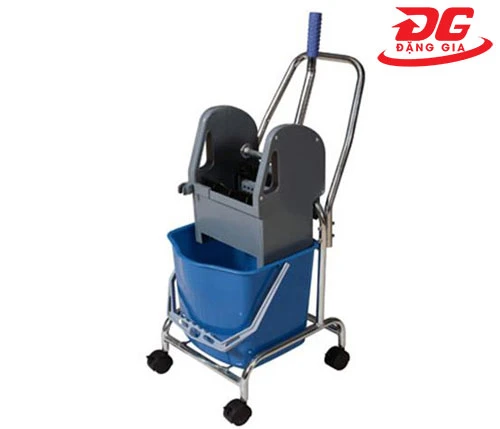 Hình ảnh sản phẩm Xe vắt móp đơn 17 lít khung inox