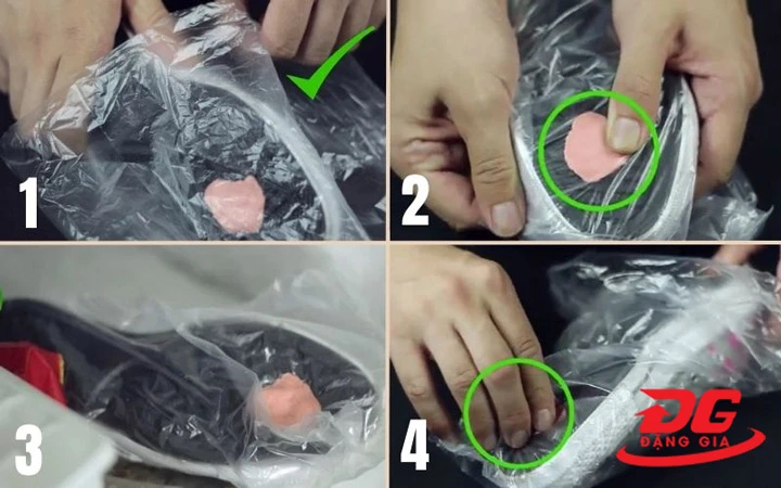 Các bước vệ sinh giày da lộn dính kẹo cao su