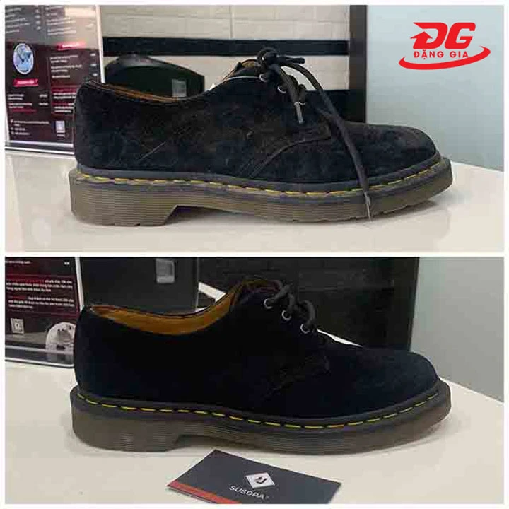 Đừng quên dùng một chút thuốc nhuộm đen lên những vùng bị phai màu