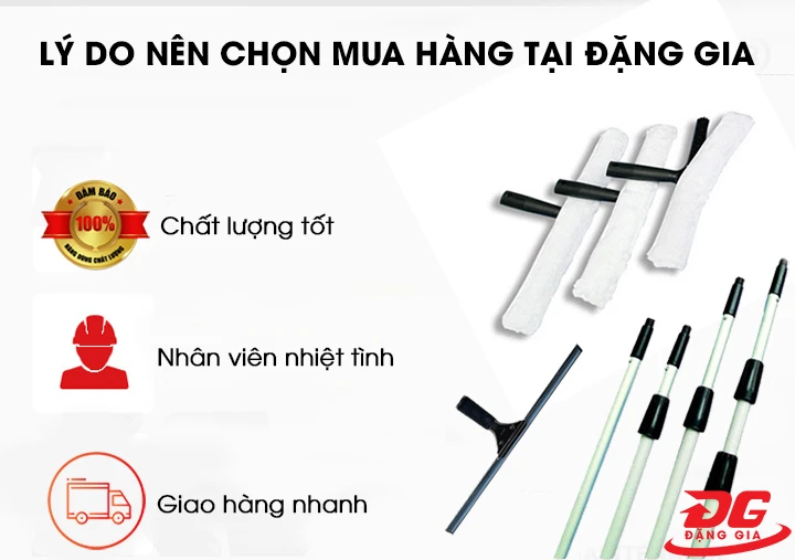 mua bộ dụng cụ lau kính tại điện máy Đặng Gia