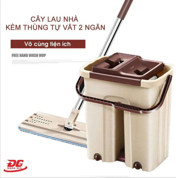 cây lau nhà 2 ngăn tự vắt thông minh
