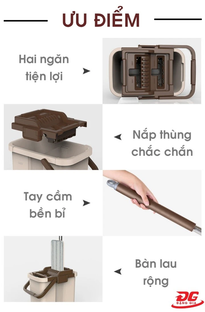 ưu điểm cây lau nhà 2 ngăn