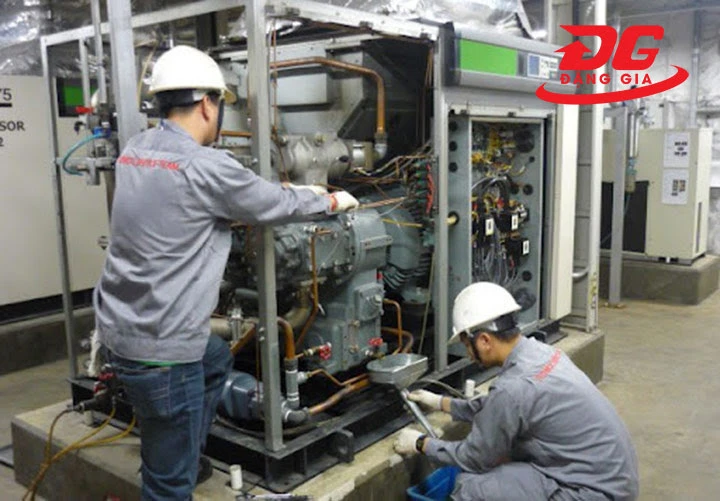Hướng dẫn bảo dưỡng máy nén khí trục vít không dầu, có dầu