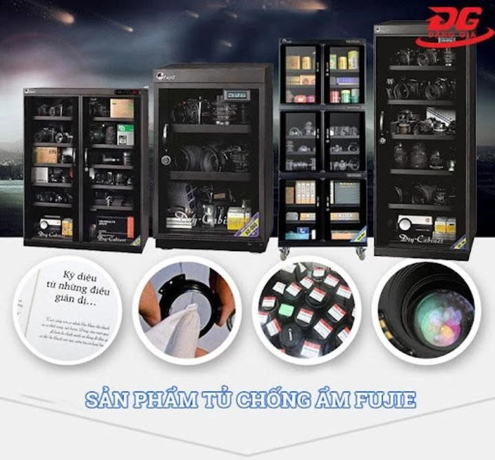 Các sản phẩm tủ chống ẩm Fujie theo từng kích thước