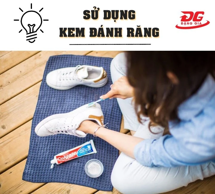 đánh giày bằng kem đánh răng