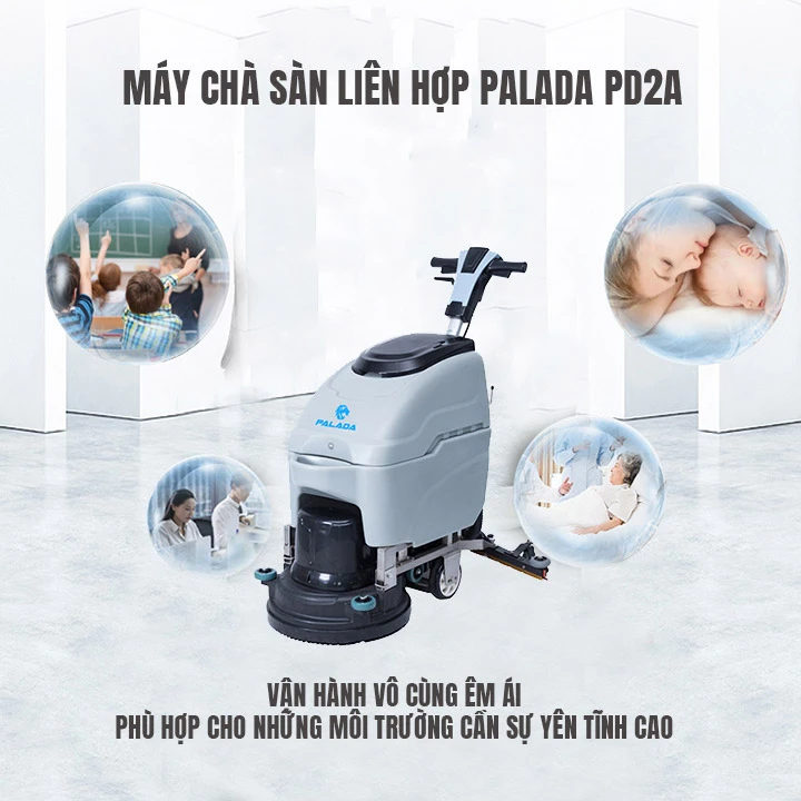 Độ ồn máy chà sàn liên hợp Palada PD2A