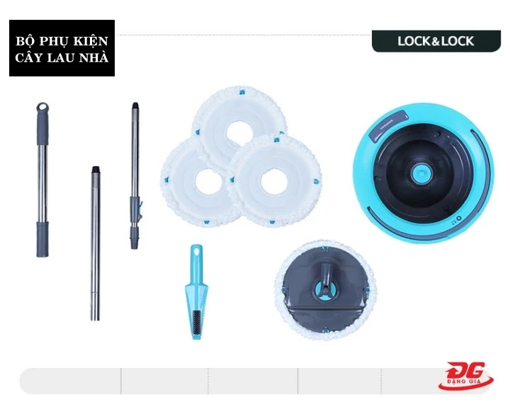 bộ cây lau nhà lock and lock