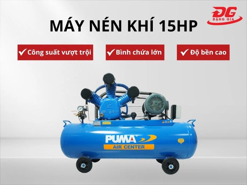 Máy nén khí 15HP nhiều ưu điểm vượt trội