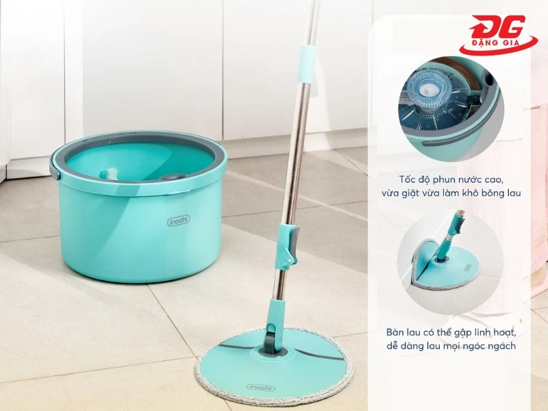 Bộ lau nhà tách nước Souji Plus nhỏ gọn dễ di chuyển