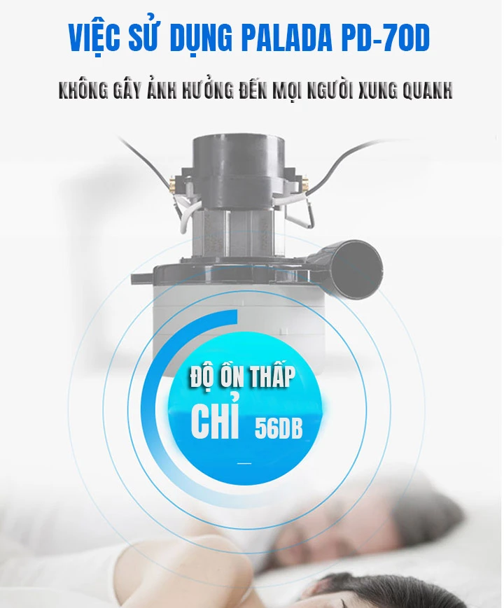 độ ồn máy chà sàn liên hợp Palada PD-70D