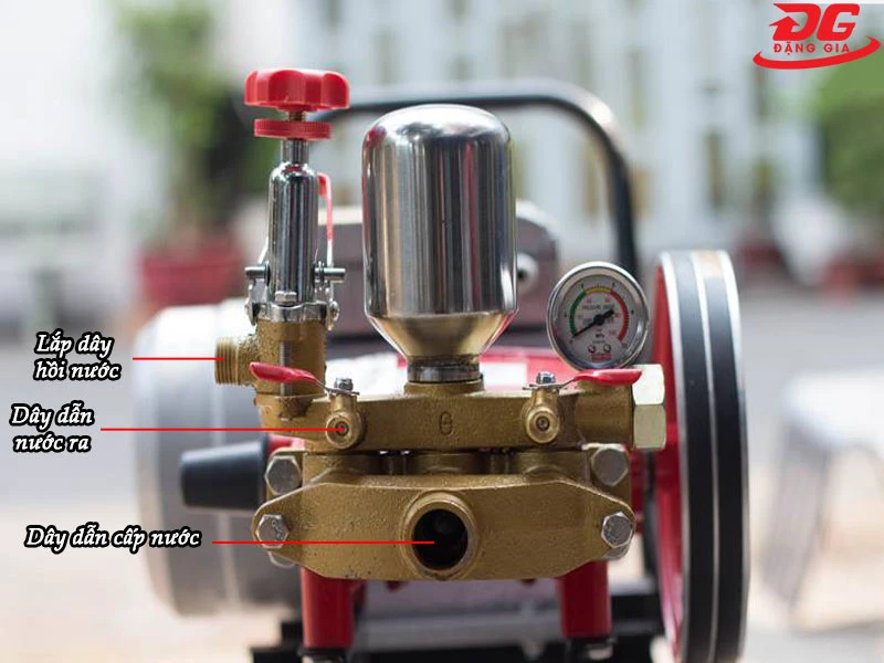 Cách lắp máy rửa xe motor dây đai