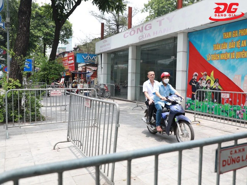 Rào chắn sắt có khả năng bảo vệ an ninh tốt