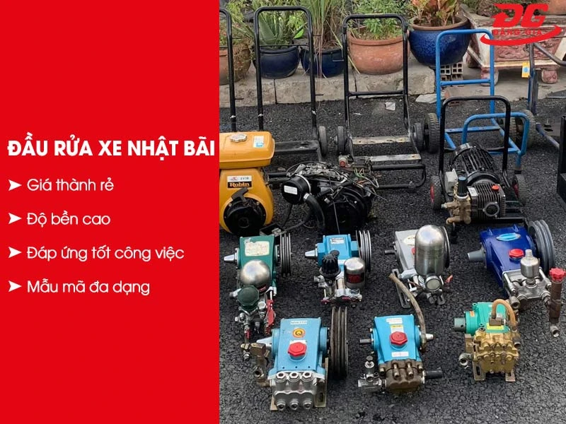 Đầu bơm máy rửa xe Nhật bãi