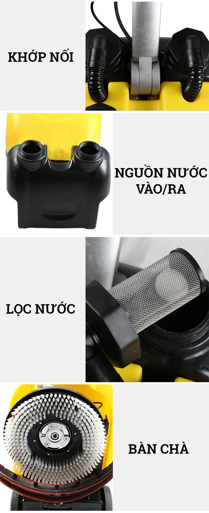 đặc điểm thiết kế máy chà sàn liên hợp mini Palada PDT201