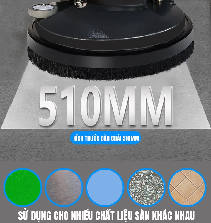 bàn chải máy chà sàn liên hợp Palada PD-70C