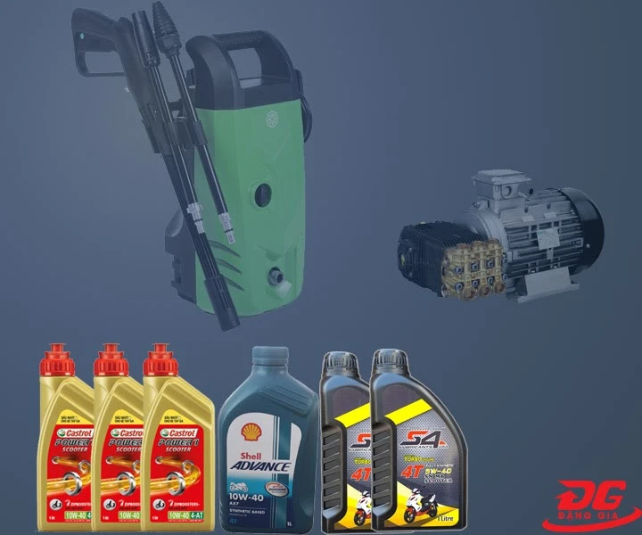 Một số loại dầu dùng cho máy rửa xe gia đình