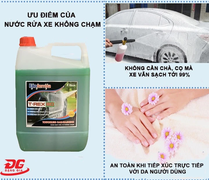 Ưu điểm của nước rửa xe không chạm