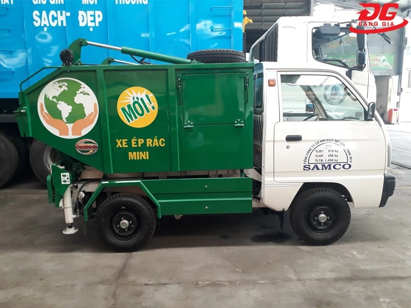 xe chở rác mini