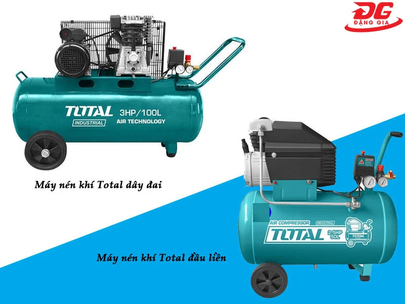 Các loại máy nén hơi Total có dầu
