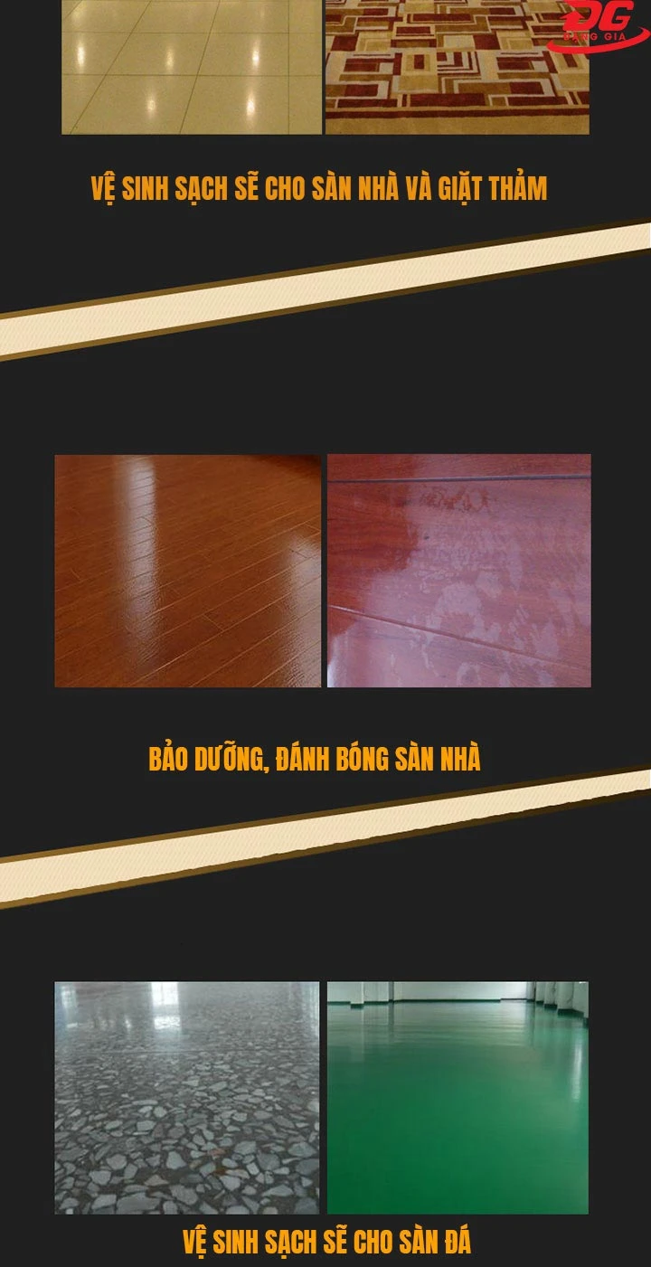 Ứng dụng của máy chà sàn - thảm công nghiệp Supper Clean BD2A