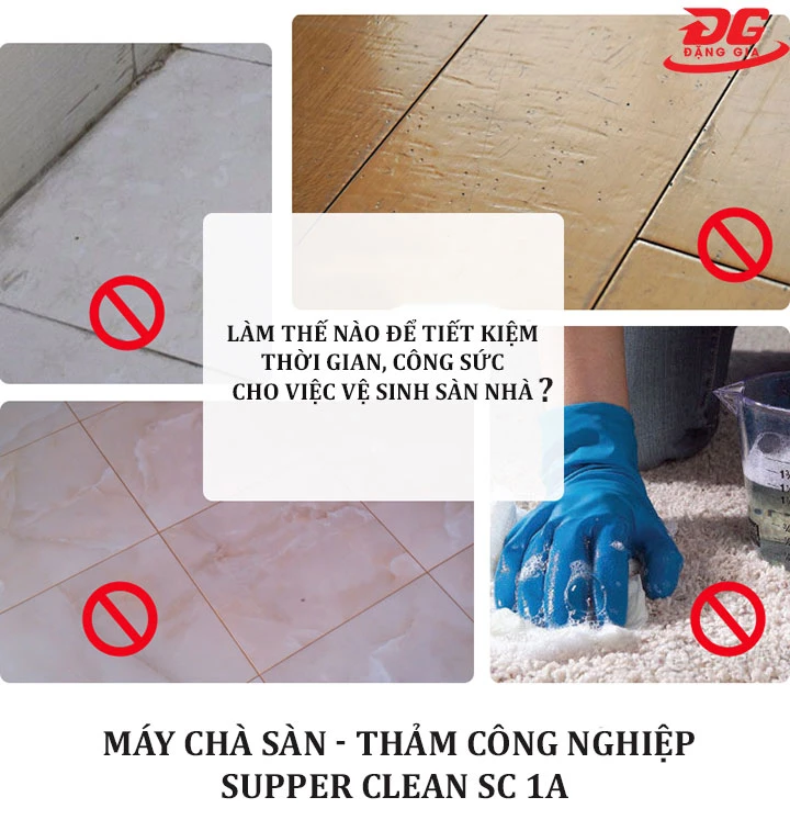 Sử dụng máy chà sàn mang lại hiệu quả làm sạch ấn tượng