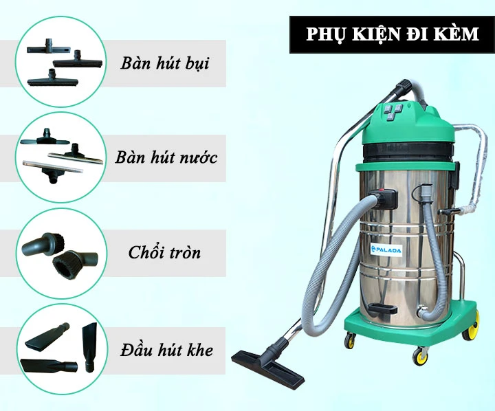 phụ kiện đi kèm theo máy đa dạng