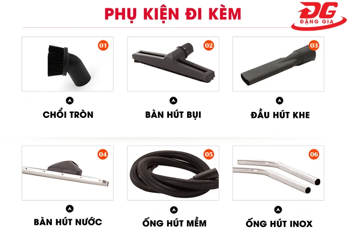 phụ kiện Máy hút bụi công nghiệp Supper Clean AT-80