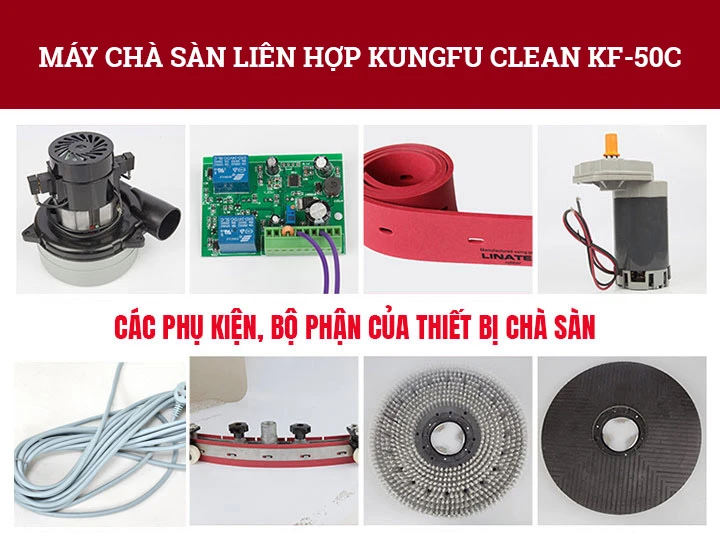 bộ phận cấu tạo máy chà sàn Kungfu Clean KF-50C
