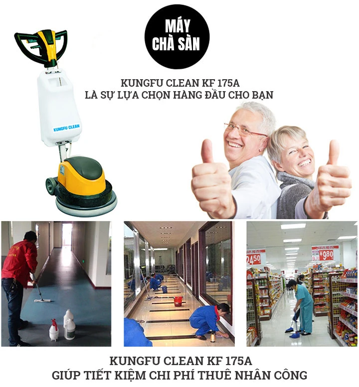 Máy chà sàn công nghiệp Kungfu Clean KF 175A